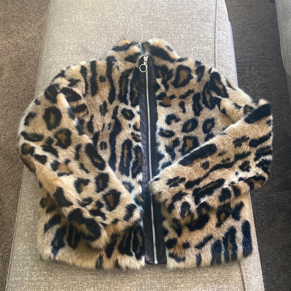 Express fur jacket. Size XS. Worn 2 times.  In great condition